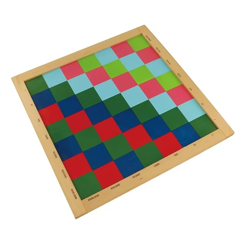 子供のためのモンテッソーリ正方形の10進パイカーボード、数学材料、プライマリレストラン教育機器、数学ゲーム