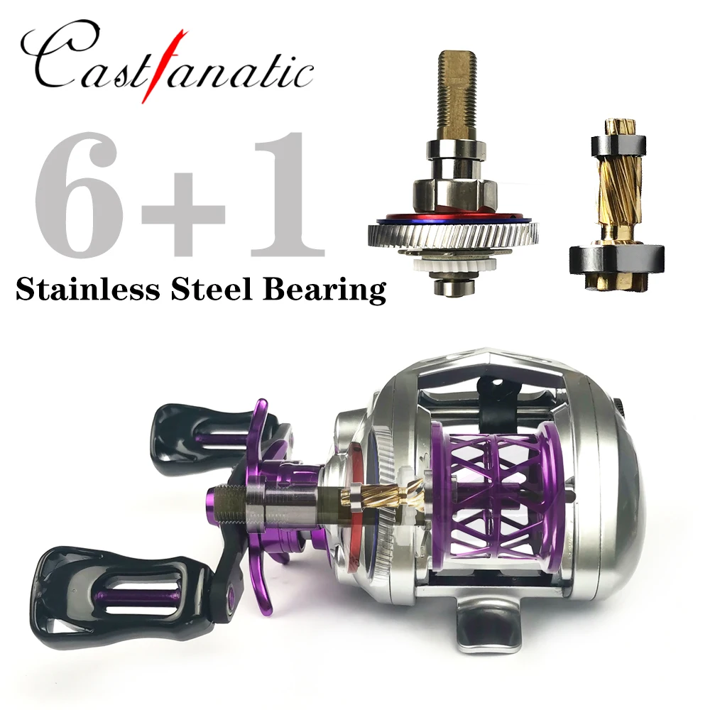 6.3g Spool CASTFANATIC B1 BFS Baitcasting Finesse Fishing Reel 158g  Ultralight Baitcaster Coil For Perch Crappie Bass Trout Fis