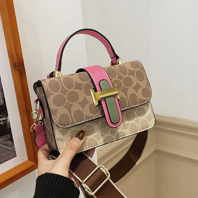 2023 New Trend Fashion Print PU Small Square Bag Crossbody Bag For Women Luxury Women's Shoulder Bag Designer Purse - Image 4