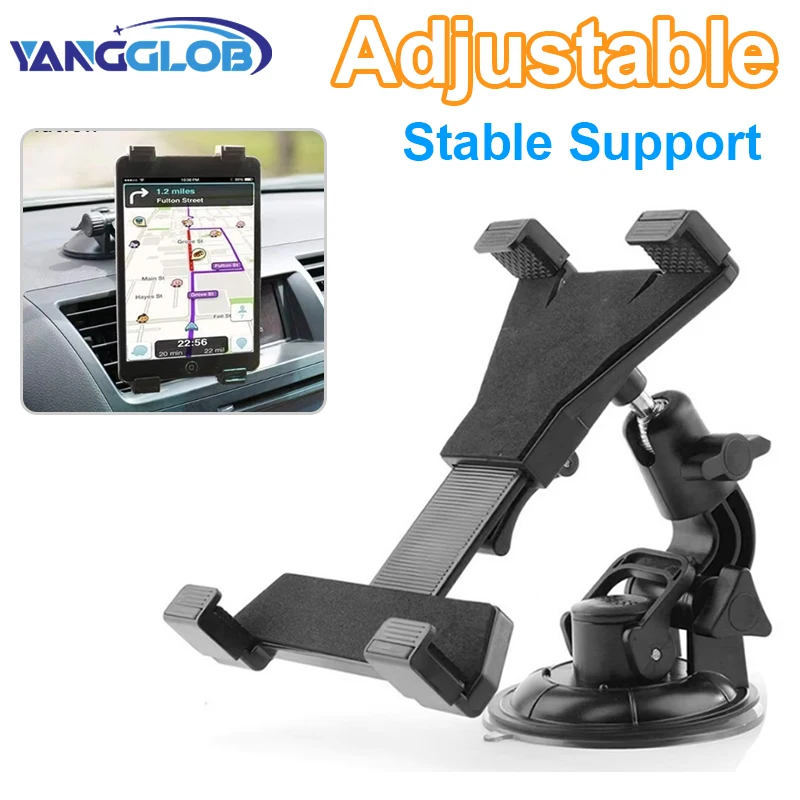 Universal Tablet Car Holder Stand - Adjustable Windshield Mount