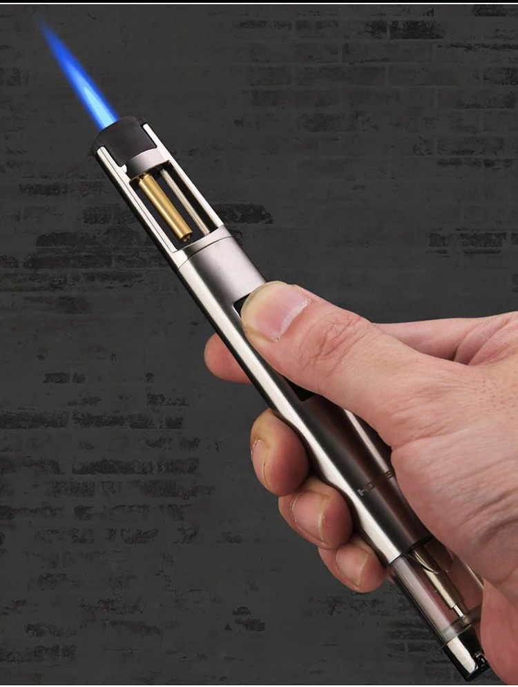Description Picture 4 of itemHONEST-Airbrush Torch Turbo Lighter, Windproof Cigar Lighter, Unusual Metal Jet, Butane Gas Pipe Welding Lighter, Kitchen Gadget