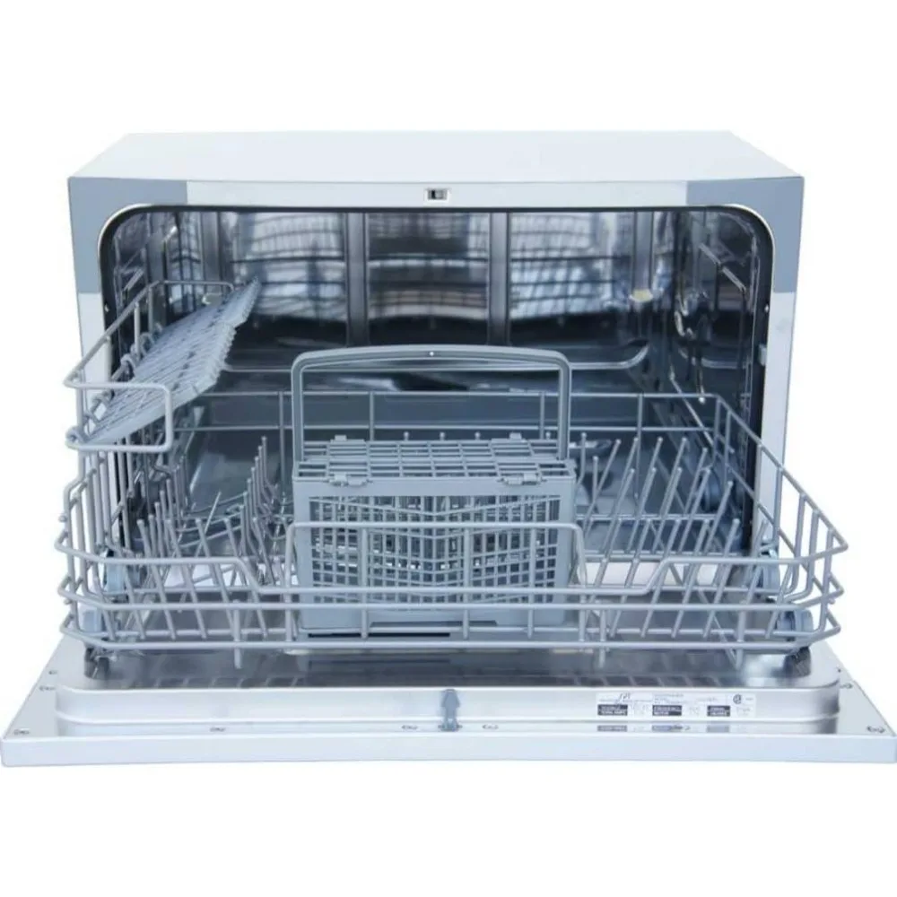 Compact Countertop Dishwasher/Delay Start Energy Star Portable Dishwasher with Stainless Steel Interior 6