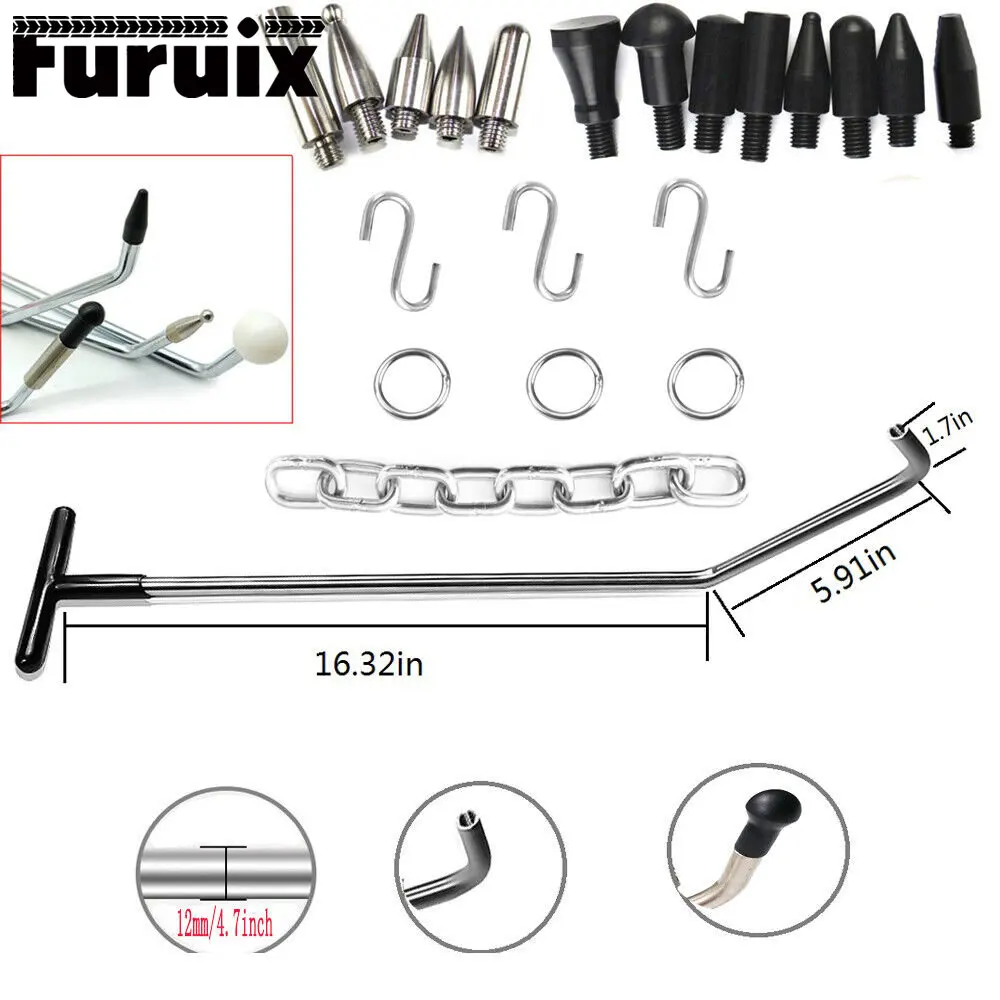 

21 pcs car body repair tool sheet metal repair dent remov tool repair car dents straightening dents pull dent
