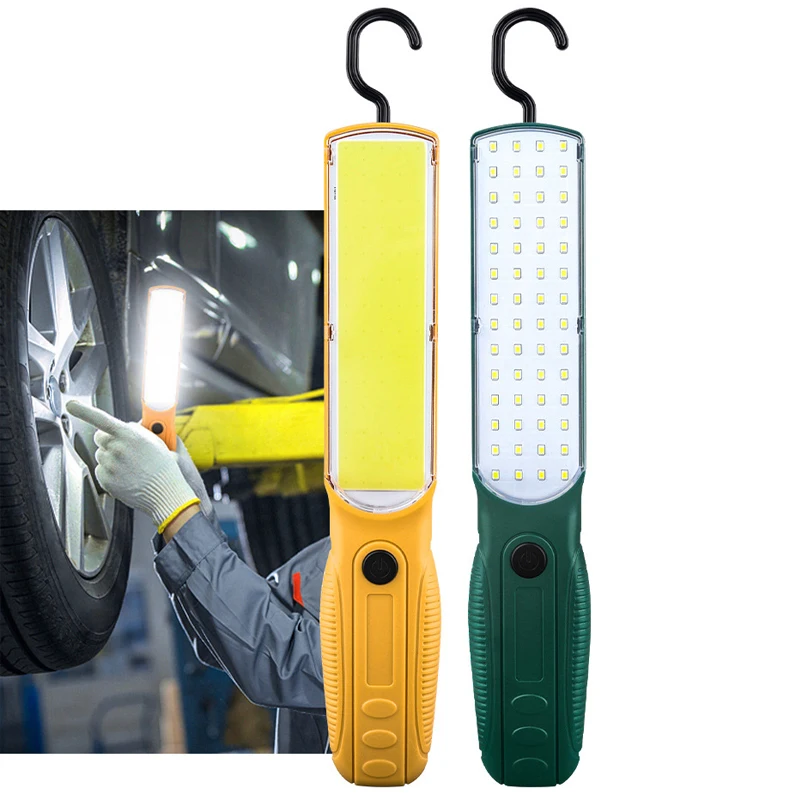 Description Picture 2 of item2X 1X COB LED Handheld Hunting Floodlight USB-C 18650 Work Light Cordless Garage Inspection Lamp 3Mode Camping Emergency Torch