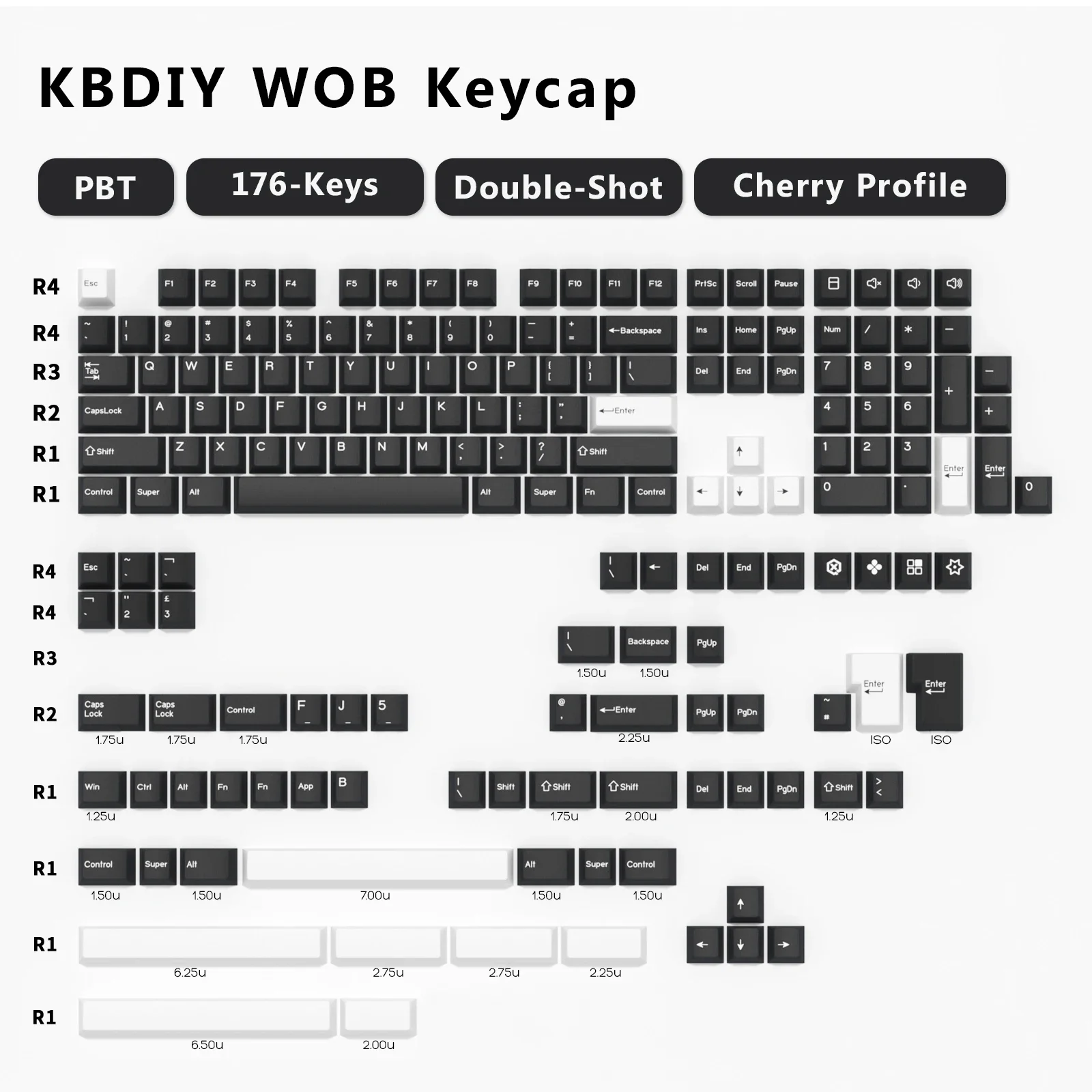 KBDiy GMK Olivia Keycaps for Mechanical Keyboard Double Shot