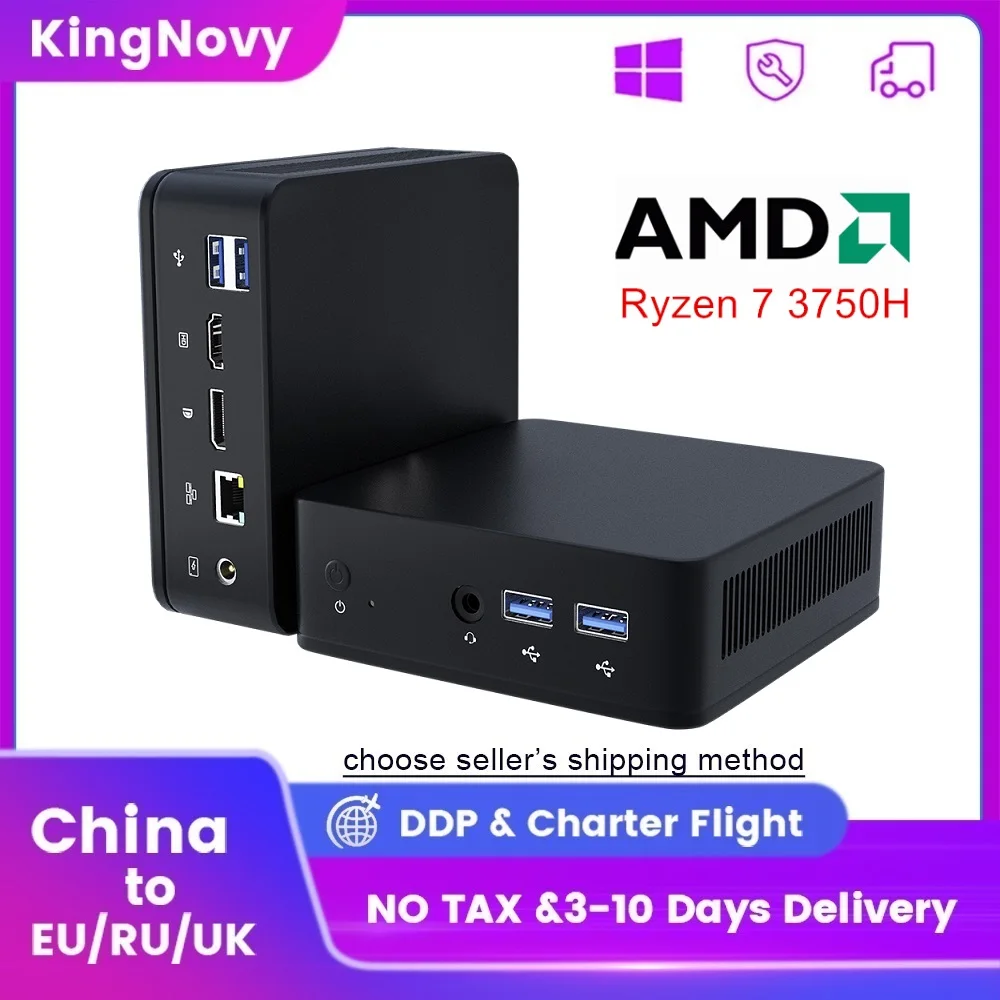 Kingnovy Cheap Amd Gaming Mini Pc Ryzen 7 3750h 5 3550h Barebone