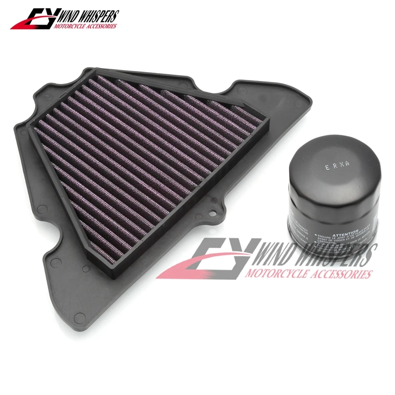 Motorcycle Oil Filter High flow Air Filter Intake Cleaner for KAWASAKI Z1000 2010-Z 1000 SX Z1000SX 2011-2015