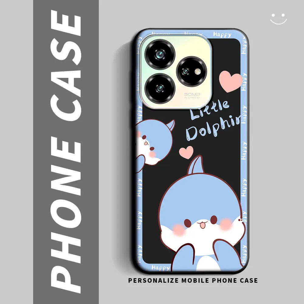 Shockproof Silicone Phone Case with Fashion Cartoon Design