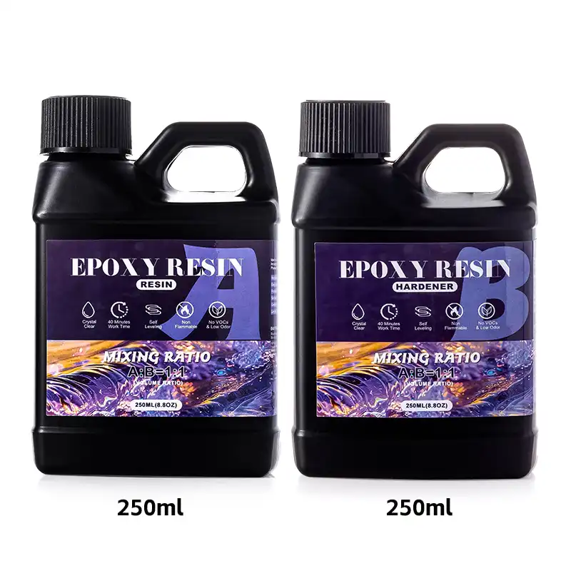 Epoxy Resin Kit, Epoxy Resin Crystal Clear-Not Yellowing And No Bubble Self Leveling Easy Mix 1
