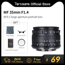 7artisans 7 artisans 35mm F1.4 Mark II APS-C Prime Lens for Sony E A6600 6500 Fuji XF Canon EOS-M M50 Micro 4/3 Nikon Z Mount