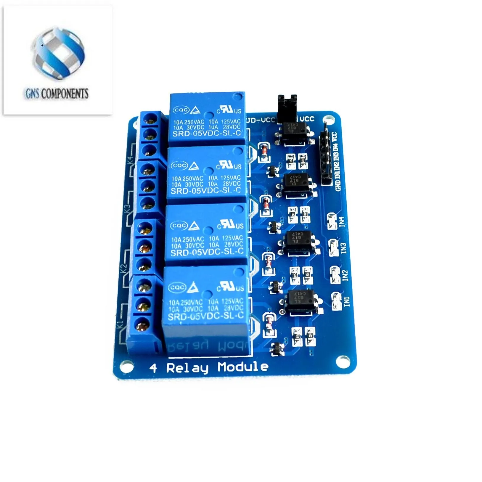 Nuovissimo Modulo Relè 5V 4 Canali Per Arduino Pic Arm Dsp Avr Raspberry Pi