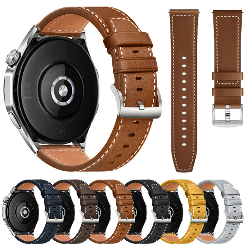 Premium Leather Sport Watchband - Elegant Strap