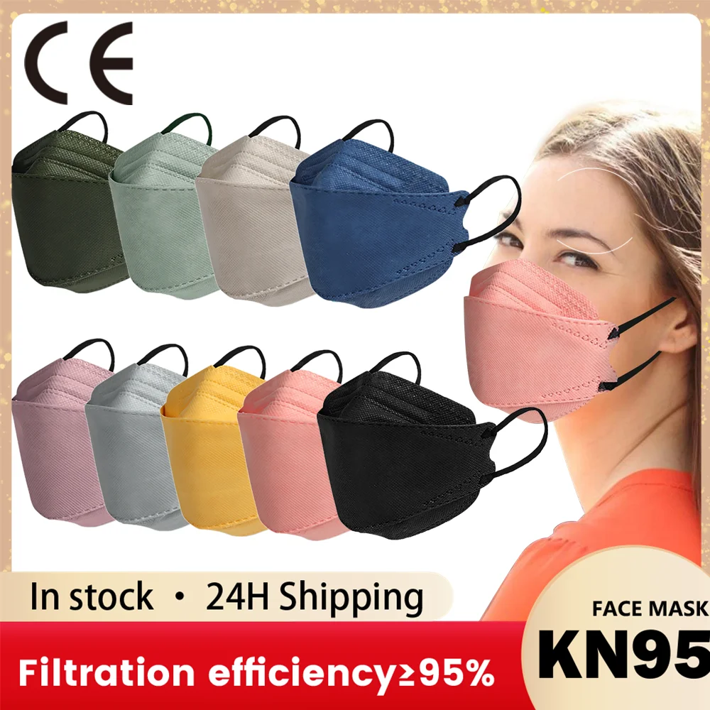 

Fish FFP2 маска KN95 Mascarillas FPP2 4 слоя 10/50/100 шт. Morandi FP2 Mascarillas KN95 сертифицированная FFP2Mask FFP 2 маска для взрослых