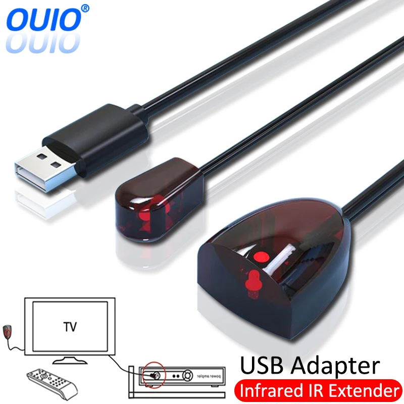 적외선 IR 원격 확장기 리피터 리시버 USB 어댑터 송신기, 모든 리모컨 장치에 적용, 세트 STB 박스 DVD