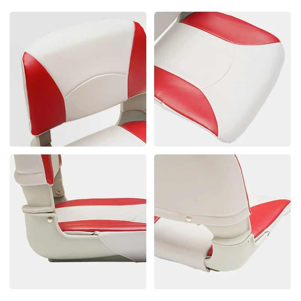 Low Back Folding Boat Seat, Fold Down Function, Fishing Bass, China Factory