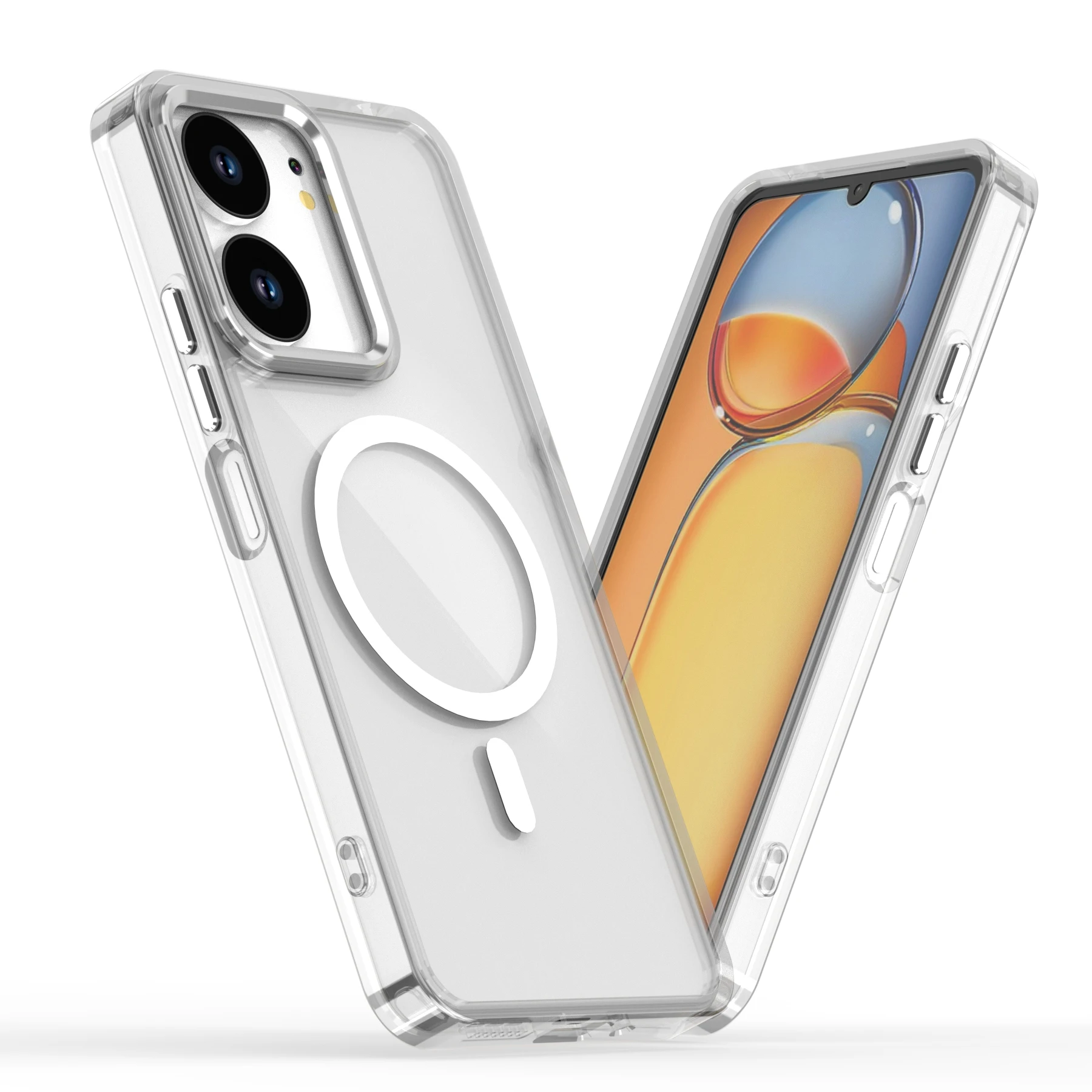 Clear Magnetic Phone Case with Shockproof Protection