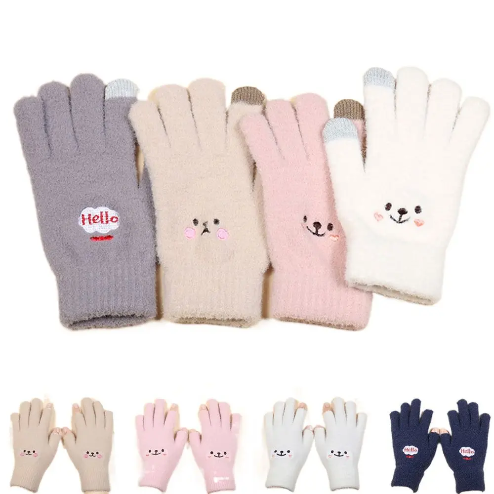

Warmer Hand Riding Skiing Gloves Fashion Warmer Gloves Women Winter Mitten Open Finger Gloves Touch Screen Glove