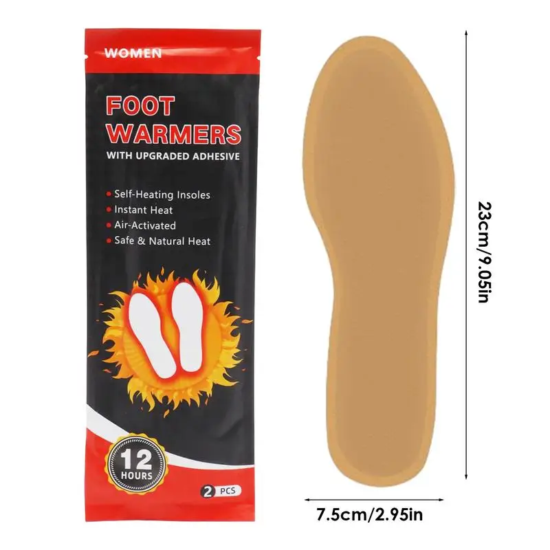 Insole Foot Warmers 1 Pair Shoe Warmer Insole Long Safe Heat Shoe Pad Winter Foot Warmer For Home Outgoing Commuting Traveling