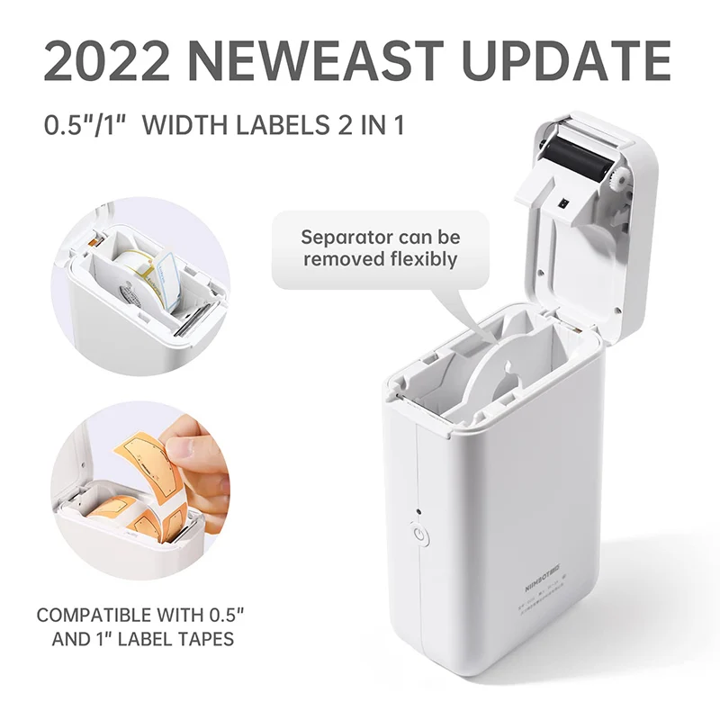 Niimbot Mini Label Maker Portátil Impressora sem Fio para Telefone Tablet Escritório Organização Doméstica Bolso D11 Plus D101 - Imagem 3