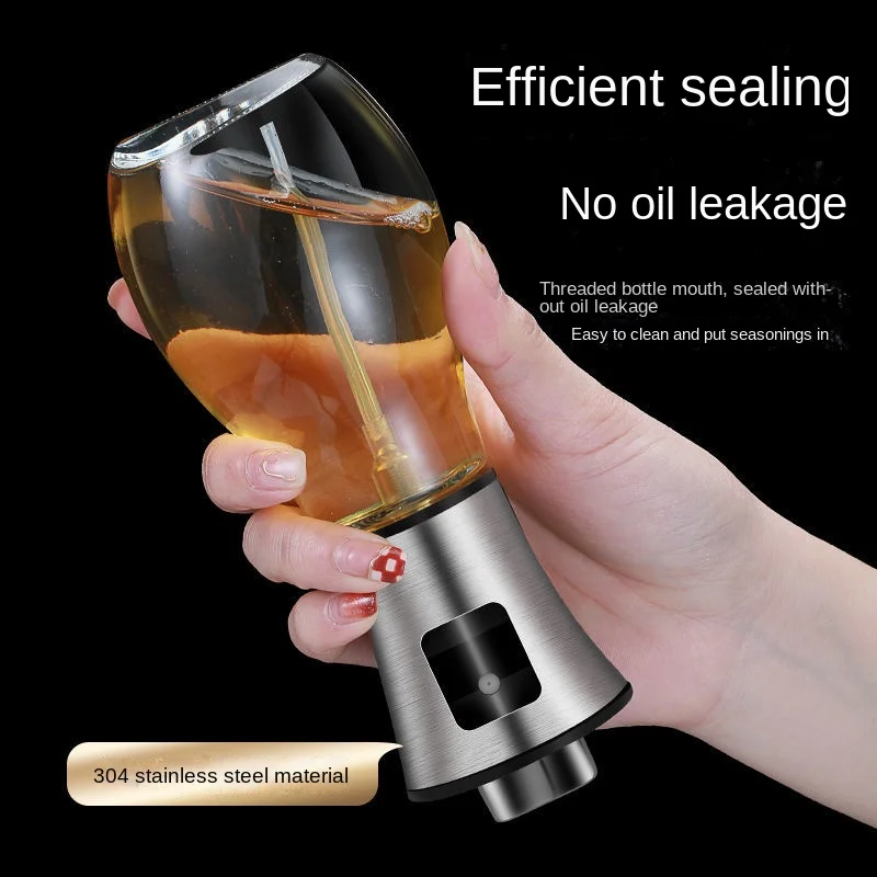 Oil Spray Pot Oil Sprayer For Cooking Spray Bottle Barbecue Multi-Function Air Fryer Glass High-Pressure Baking Oil Pot