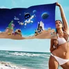 A-Astro B-Bot Game Robot Anime Beach Swimming Towel Soft Absorbent Washcloth Children's Gifts for Kids Travel Camping Gym 1