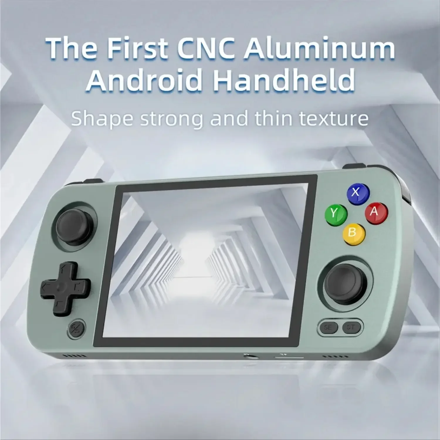 ANBERNIC ޴  ܼ, ȵ̵ 12 ý, Unisoc Tiger T618 OLED ġ ũ, Ȧ ̽ƽ , PSP , RG405M