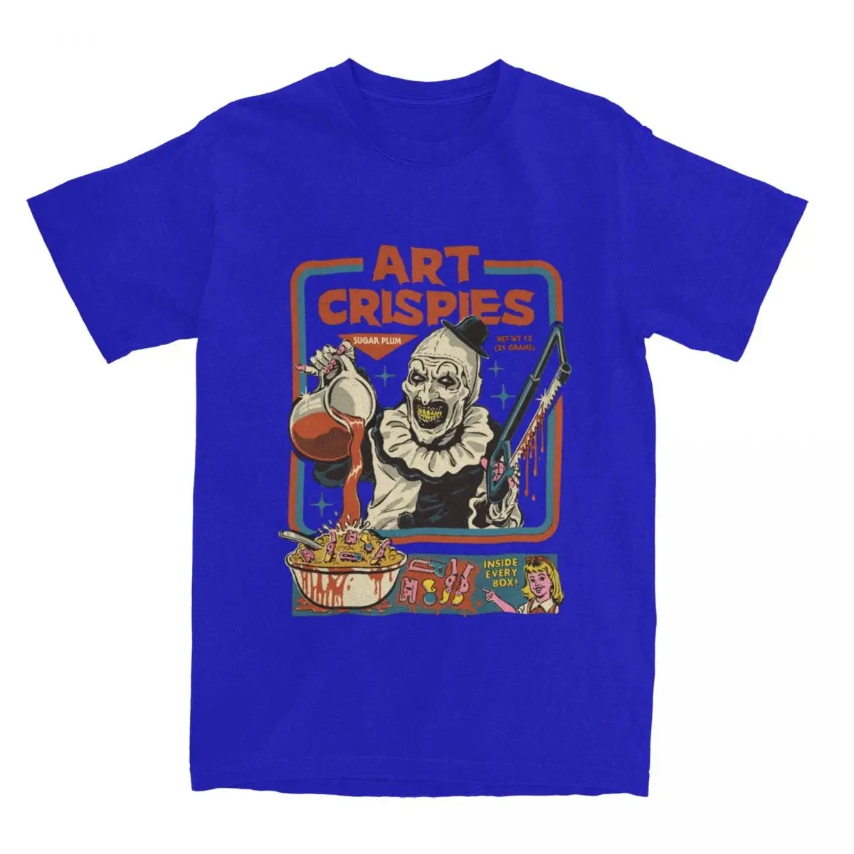 Art Crispies Terrifier Clown Shirt Apparel Men Women's Pure Cotton Fashion Retro Horror Tee Shirt Clothes Graphic Printing 71724 t shirts