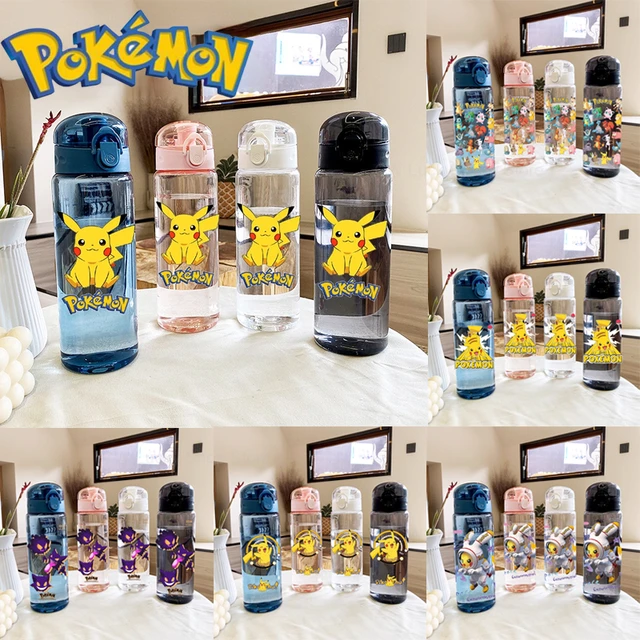 Pikachu Pokemon Water Bottle  Pikachu Plastic Water Bottle - Animation  Derivatives/peripheral Products - Aliexpress