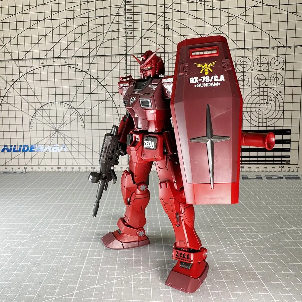 Gto Rx-78-組み立てられたロボットキット,子供向けの収集可能な