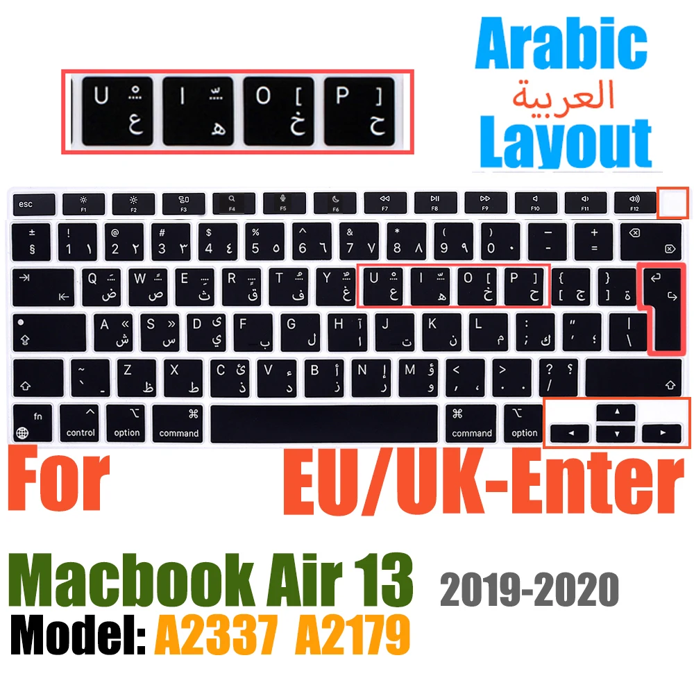 Waterproof Protective Silicone Keyboard Cover with Touch ID