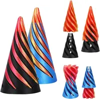 Mini 3D Printed Spiral Fidget Toys Stress Relief Infinity Magic Cube Spiral Cone Screw Funny Pyramid Fidget Toys For Kids Adults 1