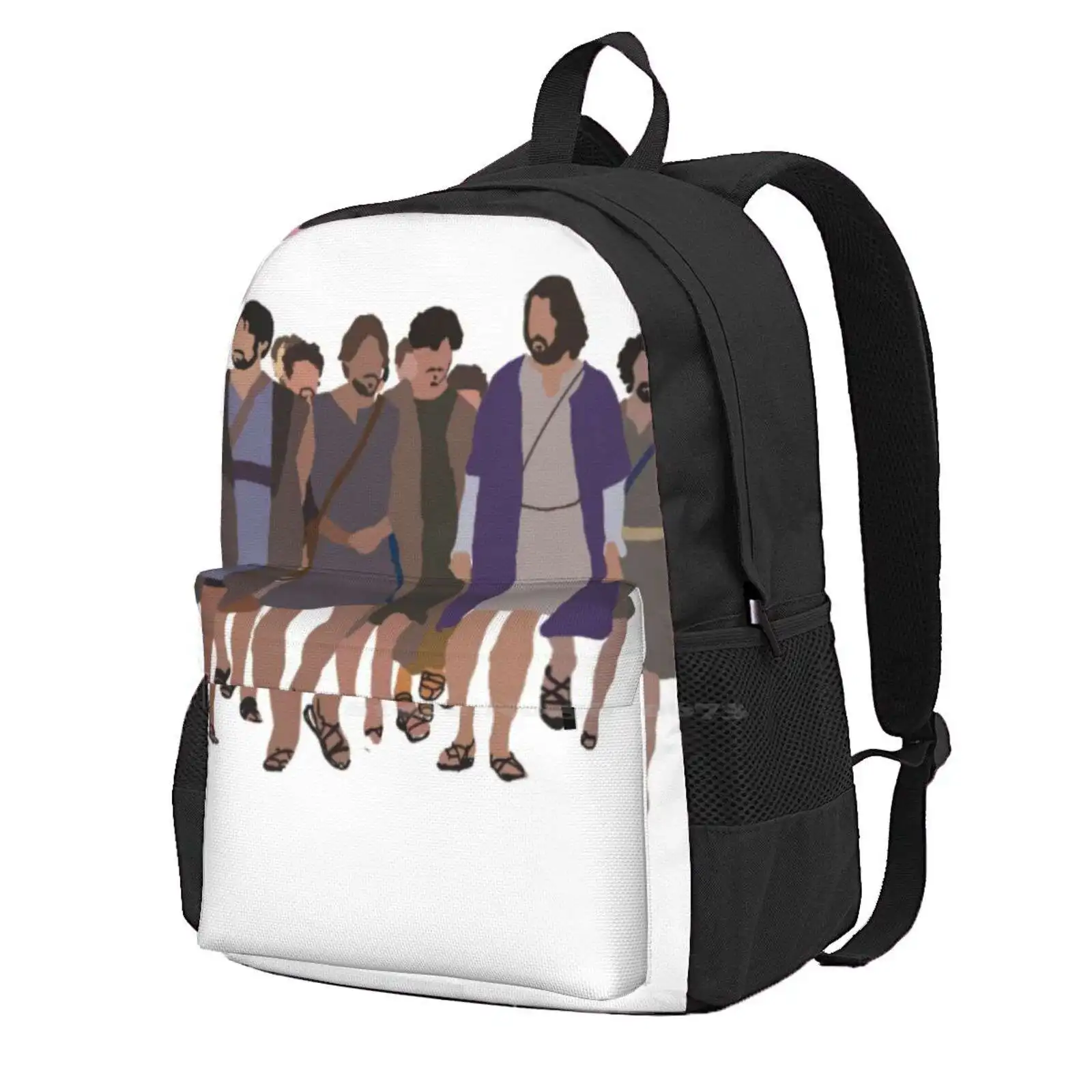 

The Chosen Jesus And Disciples 3D Print Design Backpack Student Bag Chosen Jesus Disciples