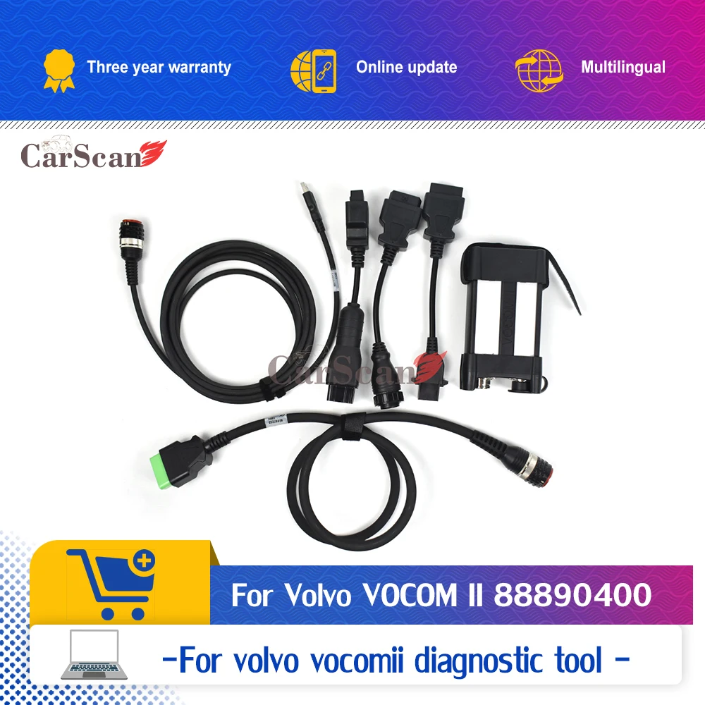 

88894000 Vocom 2 Heavy Duty Truck Diagnostic Tool for volvo Vocom II Truck Excavator Diagnosis Tool