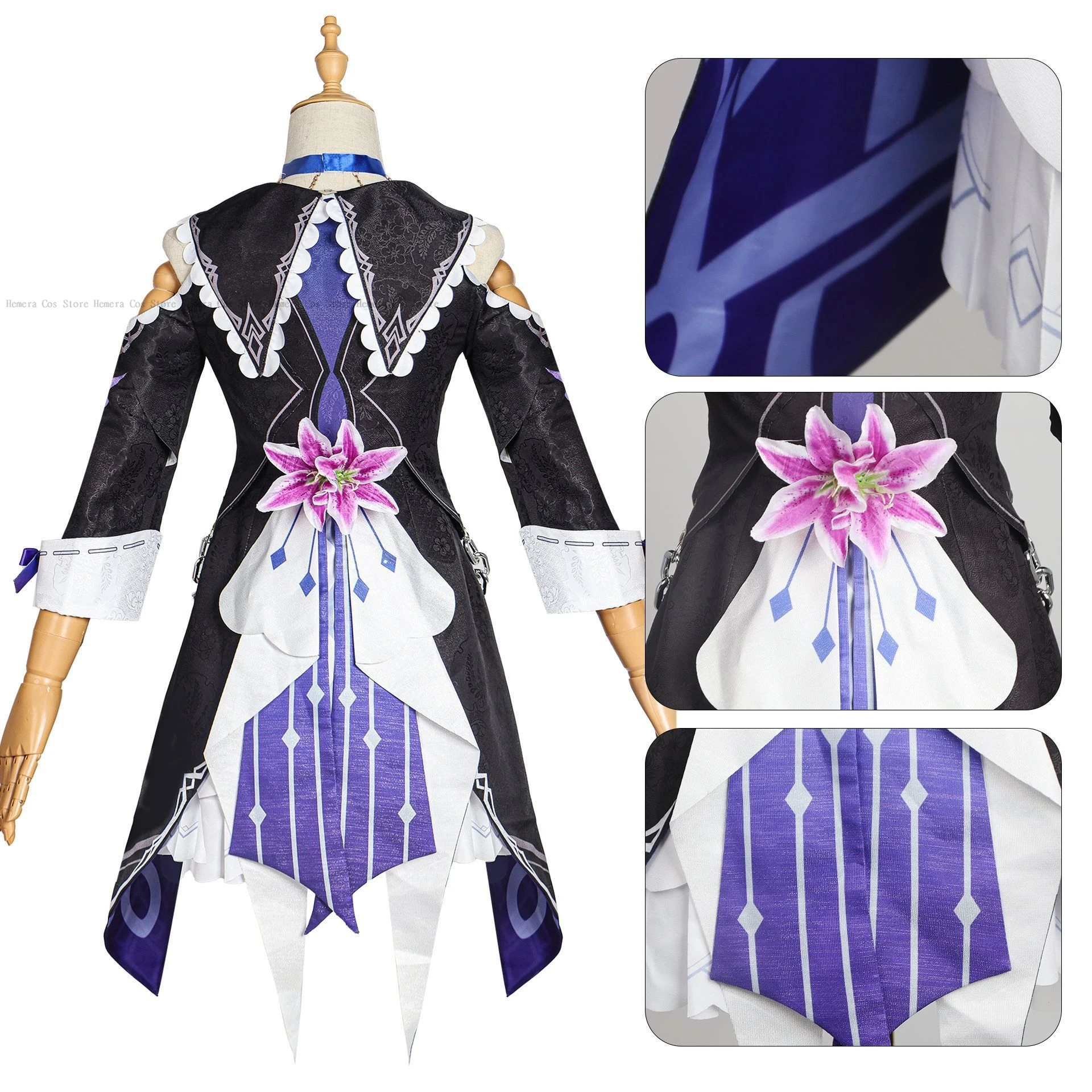 

Herta Anime Game Honkai: Star Rail Cosplay Costume Clothes Wig Shoes Uniform Cosplay Genius Society Halloween Party Woman Set