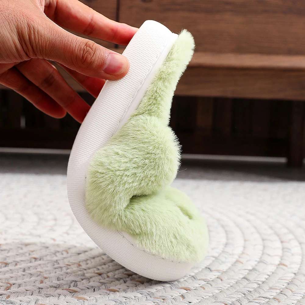 Warm Winter Cotton Slippers for Couples Men An Soft-soled New Thick-soled Shoes Thick Non-slip Cute Home Christmas Grinch Women 6