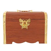 Letter Wooden Treasure Chest Kids Piggy Bank Coin Boxes Organizers Creative Child 1