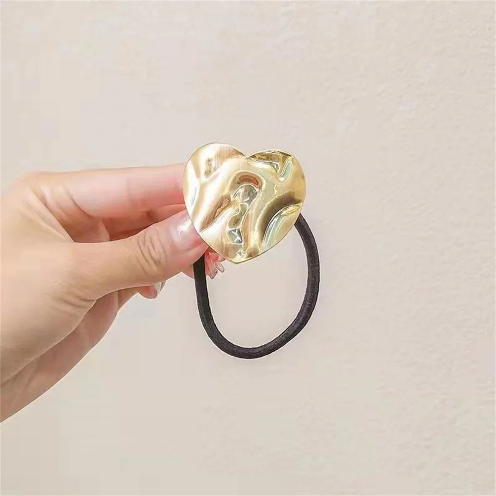 Fashion Metal Circle Ponytail Holder Hair Ropes Gothic Punk 