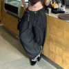 SUCHCUTE Women Striped Relaxed Fit Jeans Retro Low Rise Wide Leg Denim Pants Grunge Loose Trousers 2026 Spring Y2K Clothes 2026 1