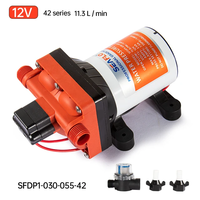 SEAFLO 40 PSI 12V/24V Marine Water Pump Diaphragm Pump Boat Accessories