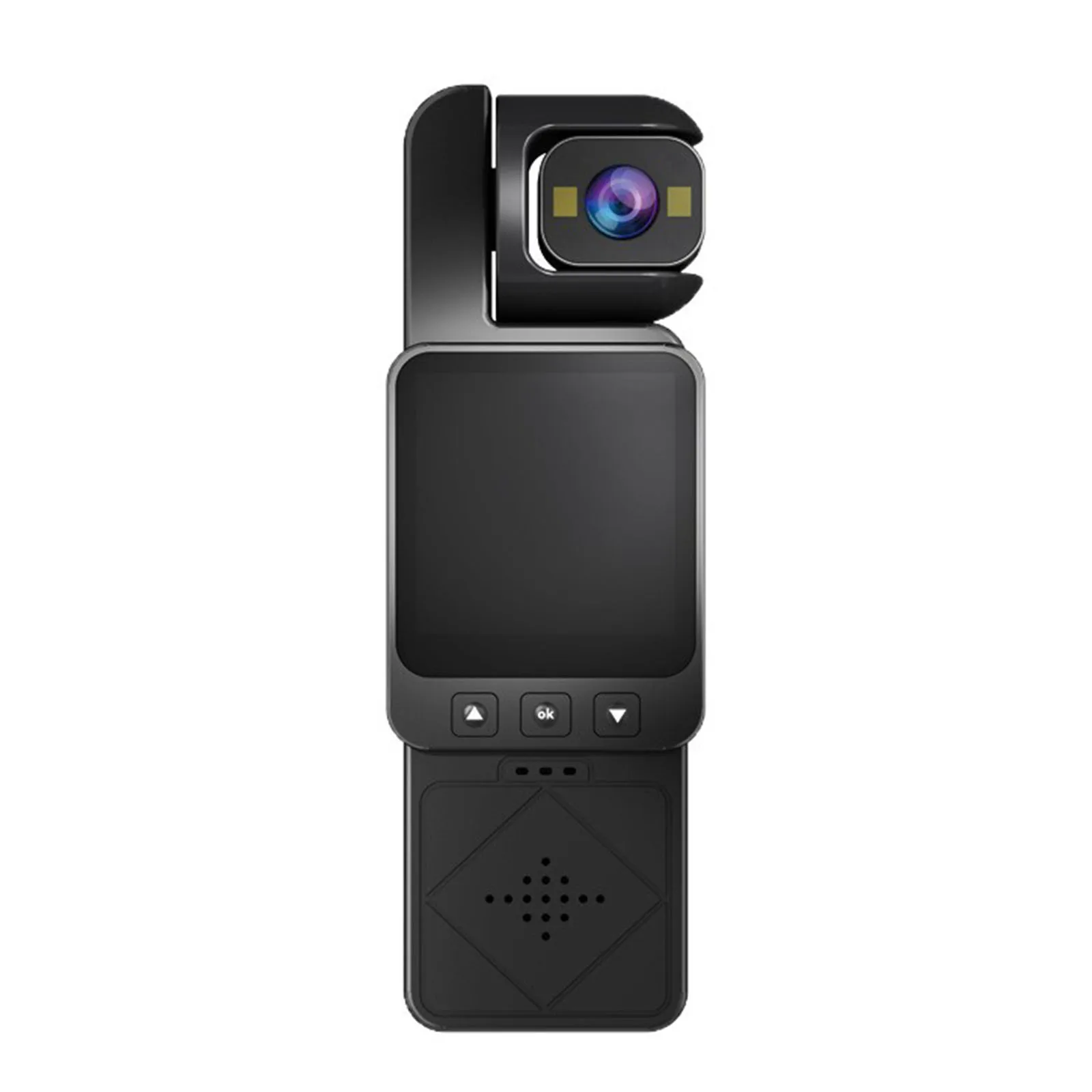 DIOSEA 1080P WiFi 야외 비디오 레코더(보조 조명 포함) 웨어러블 오디오 녹음 카메라 1.6인치 화면(사이클링 브이로그용)