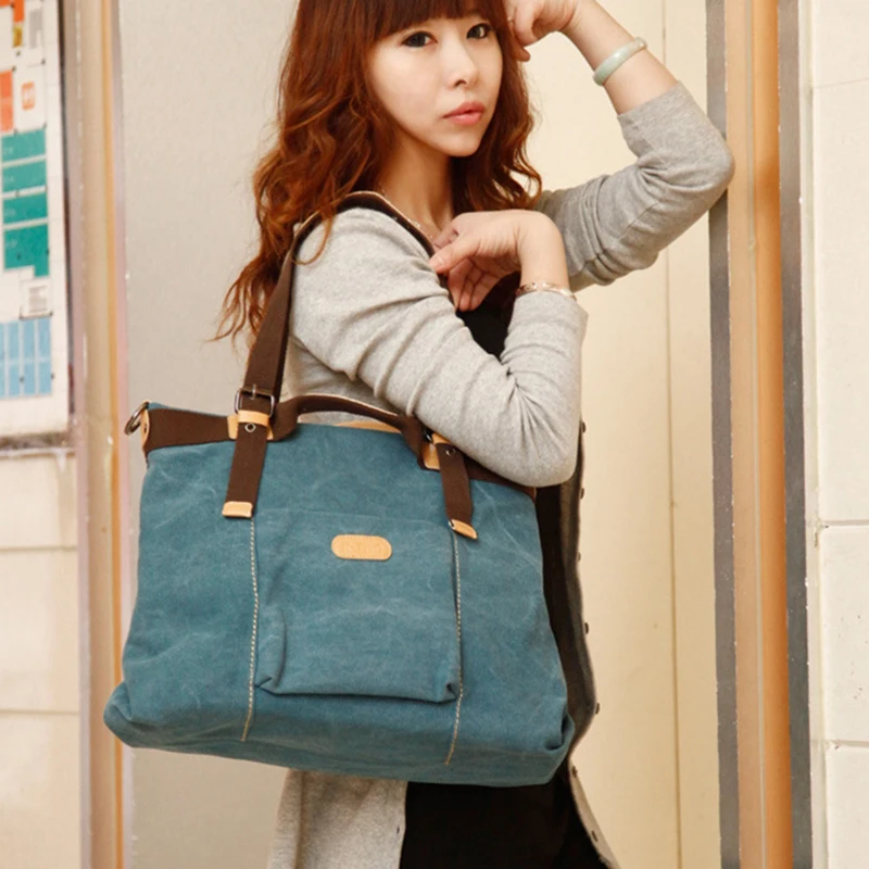 

2023 Design Handbags for Women 2022 Canvas Retro Casual Shoulder Crossbody Female Bag Messenger Purses Large Capacity