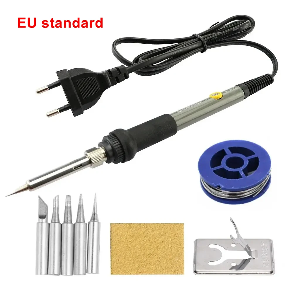 Versatile Adjustable Temperature Electric Soldering Iron 60W – Precision Welding and Repair Tool