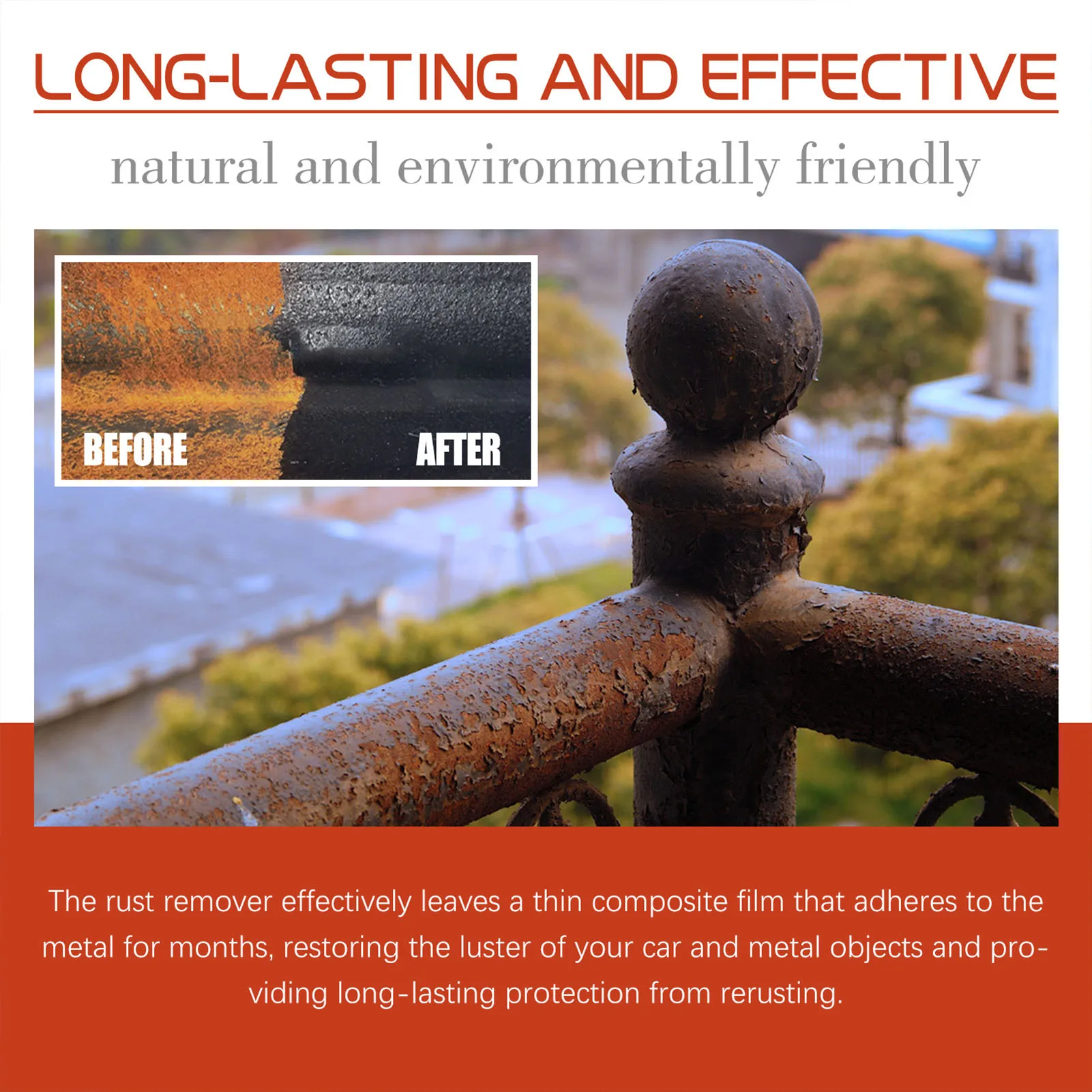100/300g Rust Conversion Agent Rust Removal Converter Metallic Paint Suitable For Home Garage Office Use