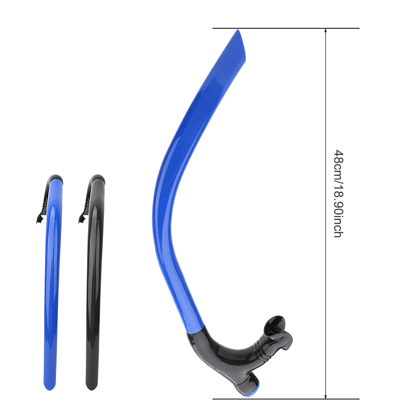 Diving Snorkel Swimming Silicone Front Breath Tube Swimmer's Snorkel for Training Swimming Diving Pool Diving Snorkels 3