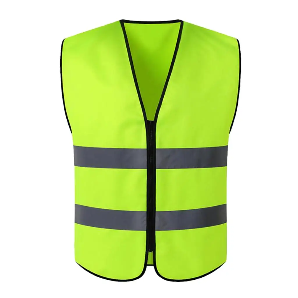 Hi Viz Executive Waistcoat Zip Up High Visibility Vest Reflective XL