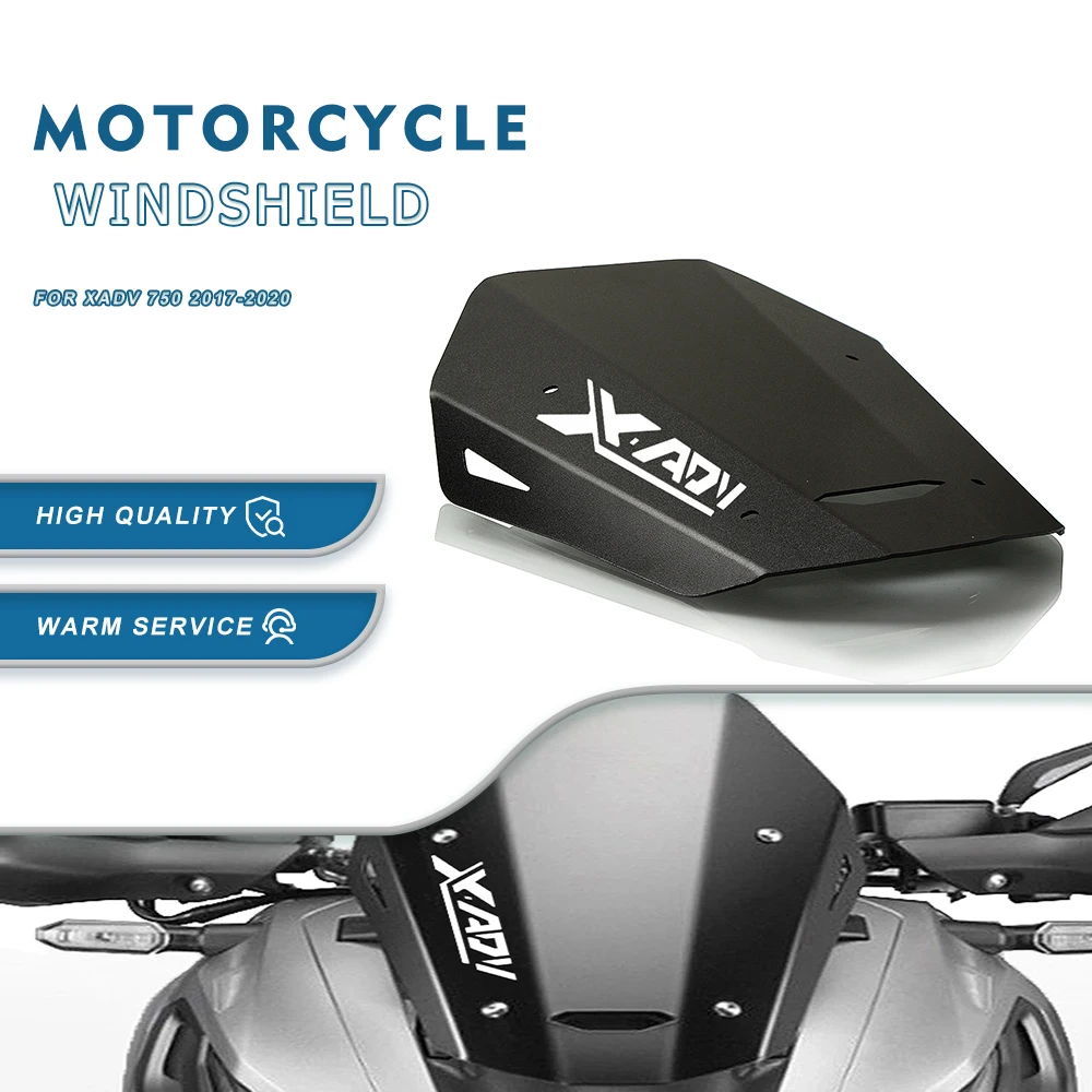 

2017-2020 Motorcycle Aluminum CNC Windshield Wind Deflector Viser VIsor WindScreen FOR HONDA XADV 750 X ADV 750 X-ADV750 2019