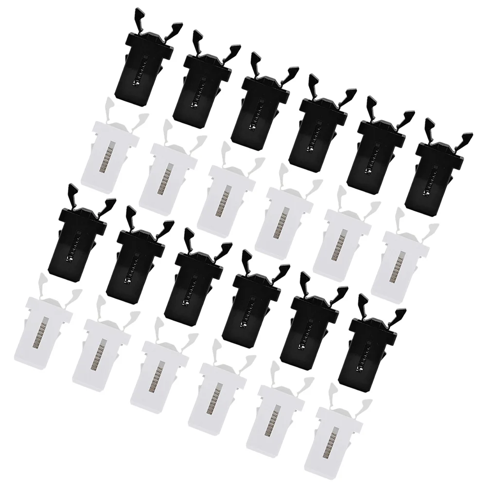 Trash Can Latch Lock 24 Pcs Universal Kitchen Fixture Garbage Bin Buckle Plastic Door Latch Cabinet Door Lock Furniture Parts
