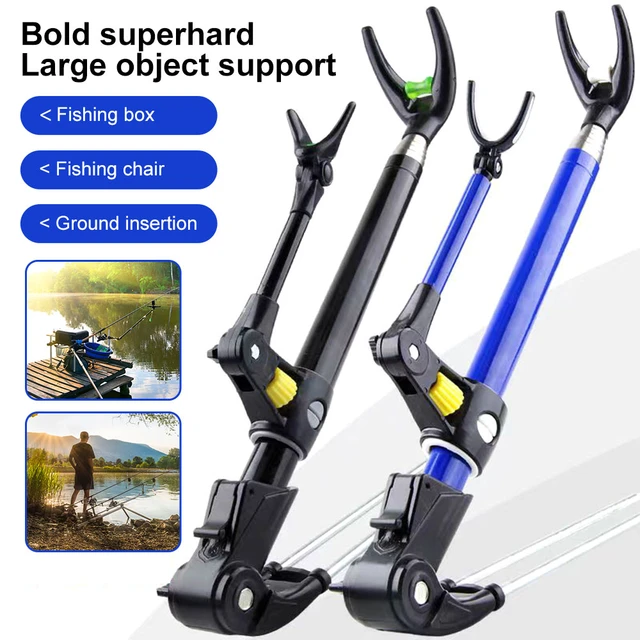 Fishing Rod Stand Bracket Fishing Rod Ground Holder Telescopic Rod 2.4m