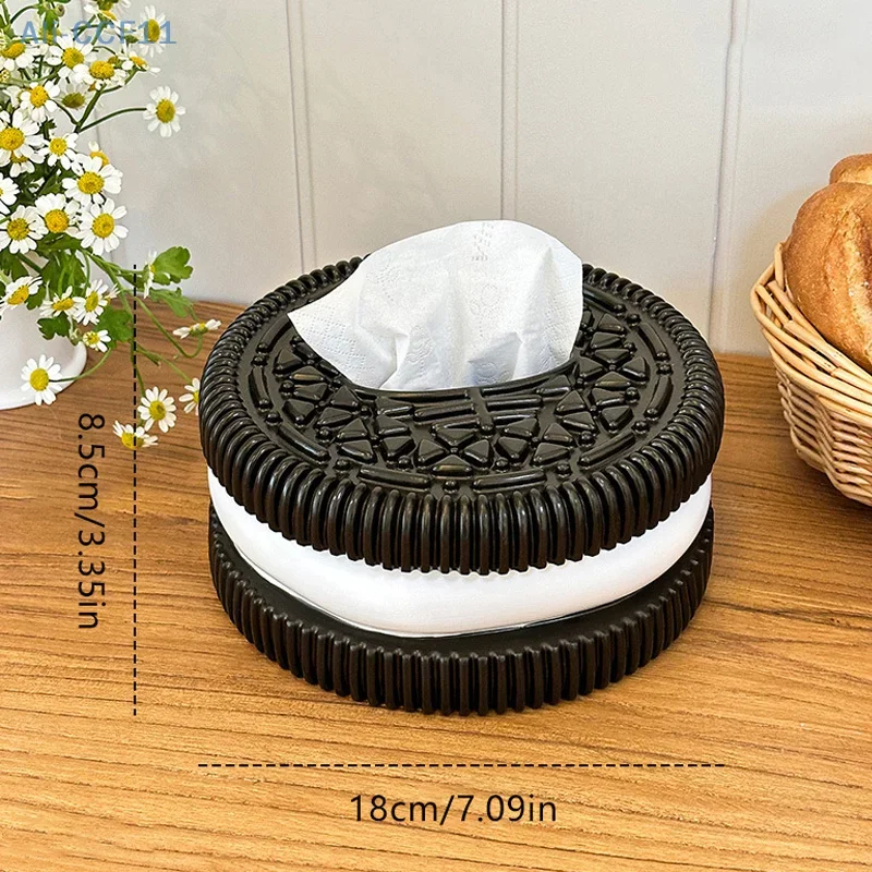 Creative Oreo Style Extractive Paper Box Car and Home living room Bedroom Desktop tissue box Dining Table decoration ornament 6