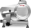 Slicer Machine,10 inch Commercial Meat Slicer, 240W Frozen Meat Cheese Deli Slicer,Premium Chromium-plated Steel Blade Semi-Auto 1